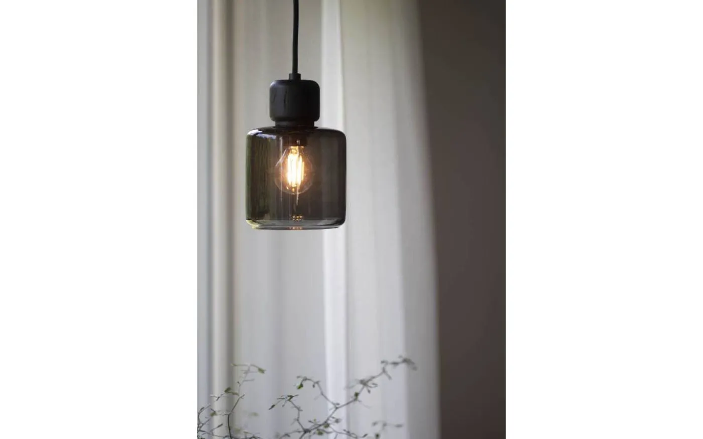 Dot Fönsterlampa 11cm Rök