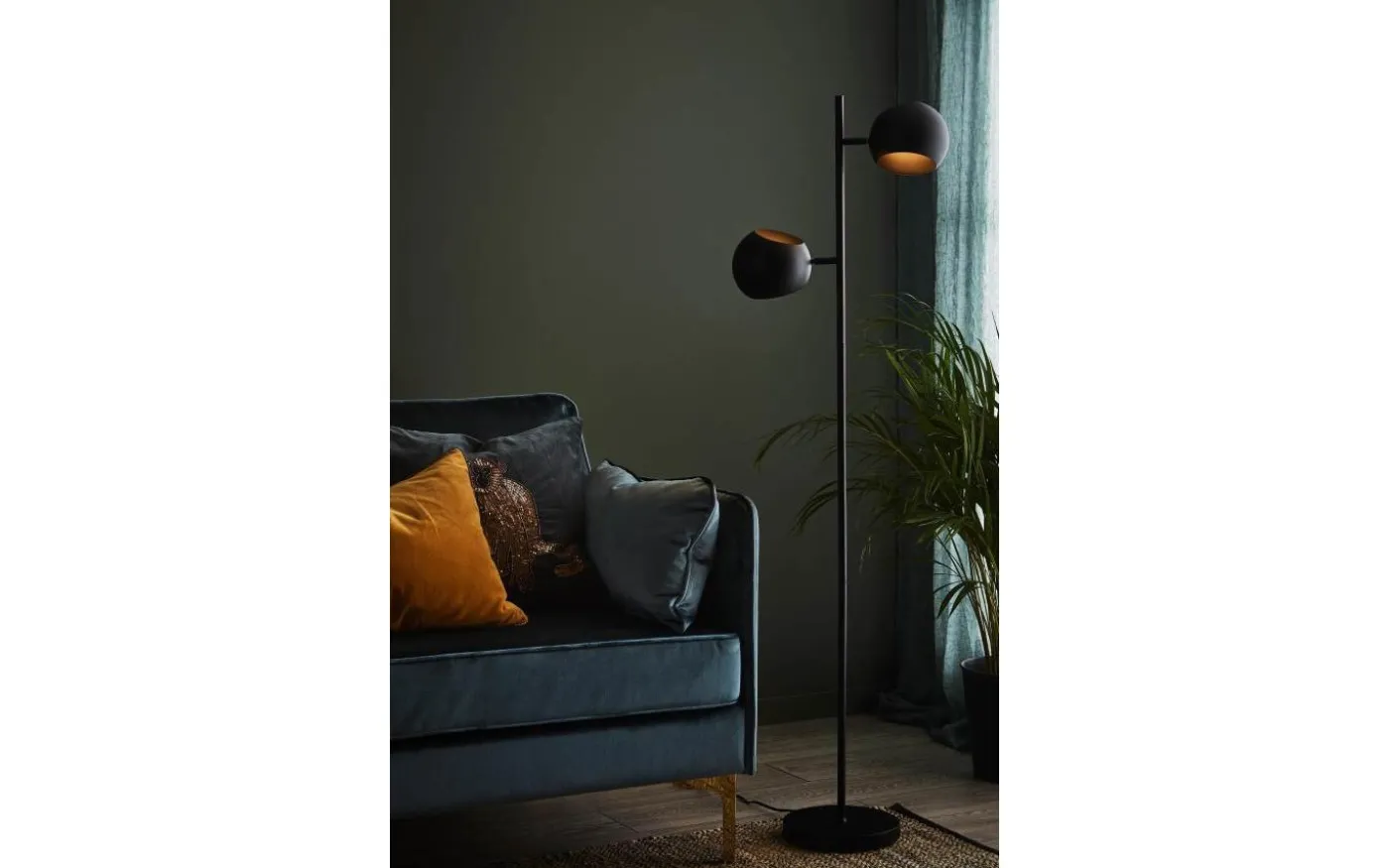 Edgar Golvlampa 145cm Svart