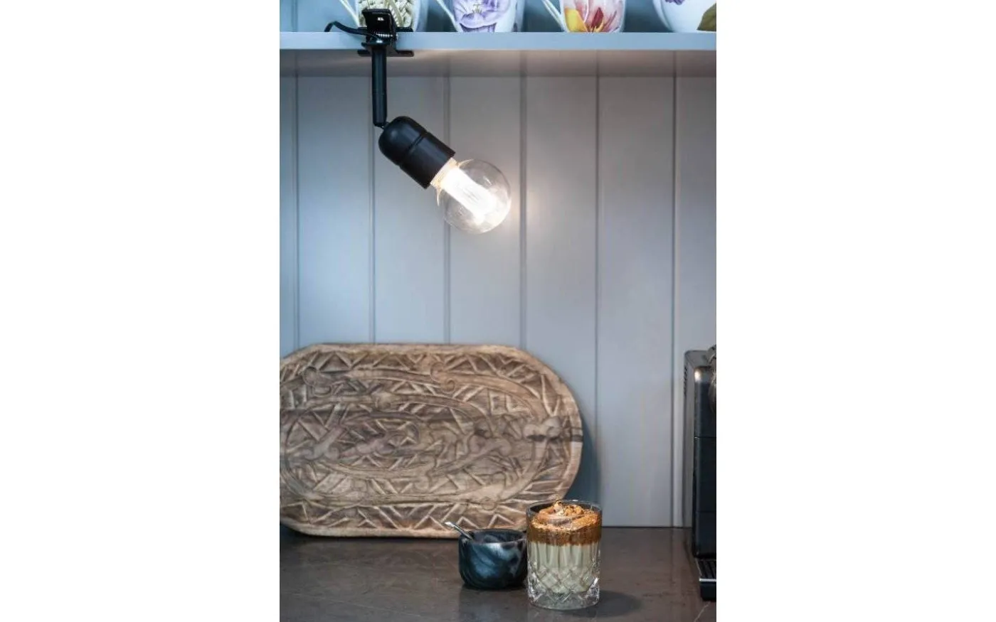 Elegance Klämlampa Svart