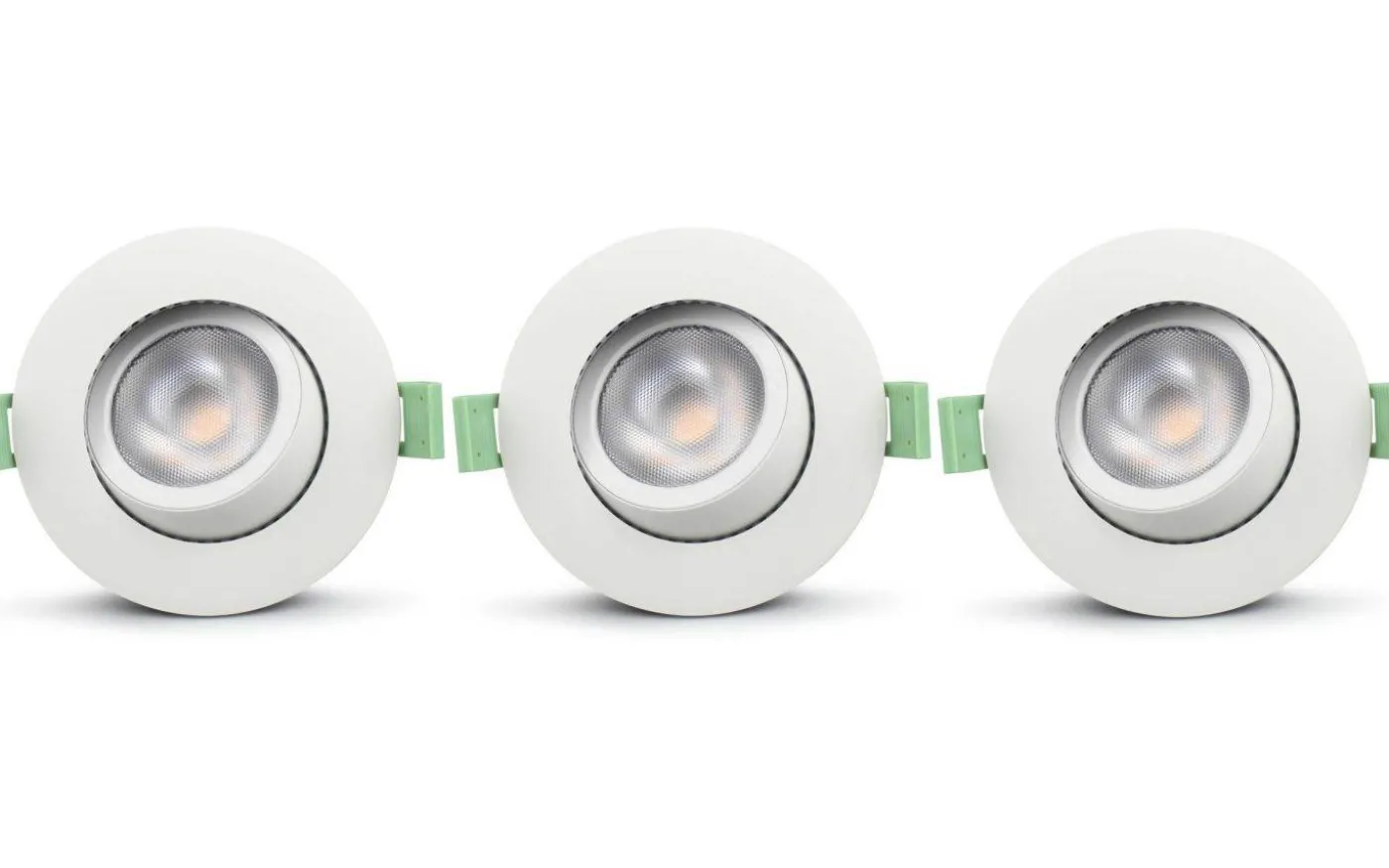 Ellen 230V Spotlight Dim to Warm 2200-2700K 6W Vit 3-pack IP65
