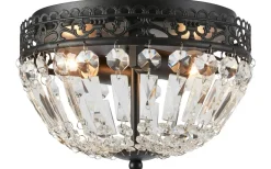 Etienne Kristallplafond 25cm 2L Svart
