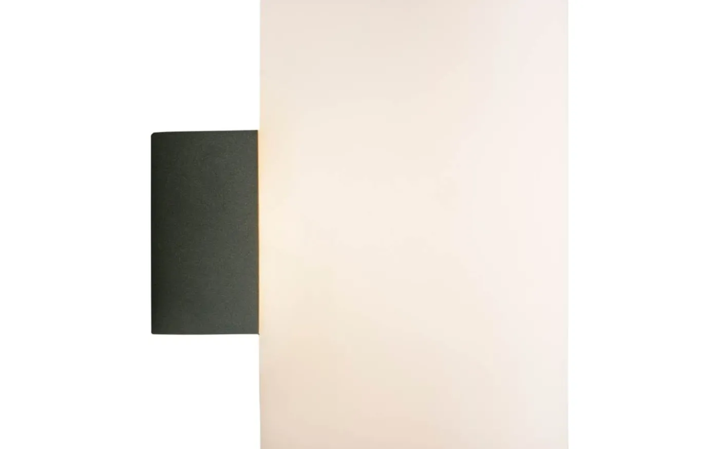 Evoke L Vägglampa Antracit/Opalglas IP44