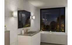 Evoke L Vägglampa Vit/Opalglas IP44