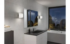 Evoke Vägglampa Oval Antracit/Opalglas IP44