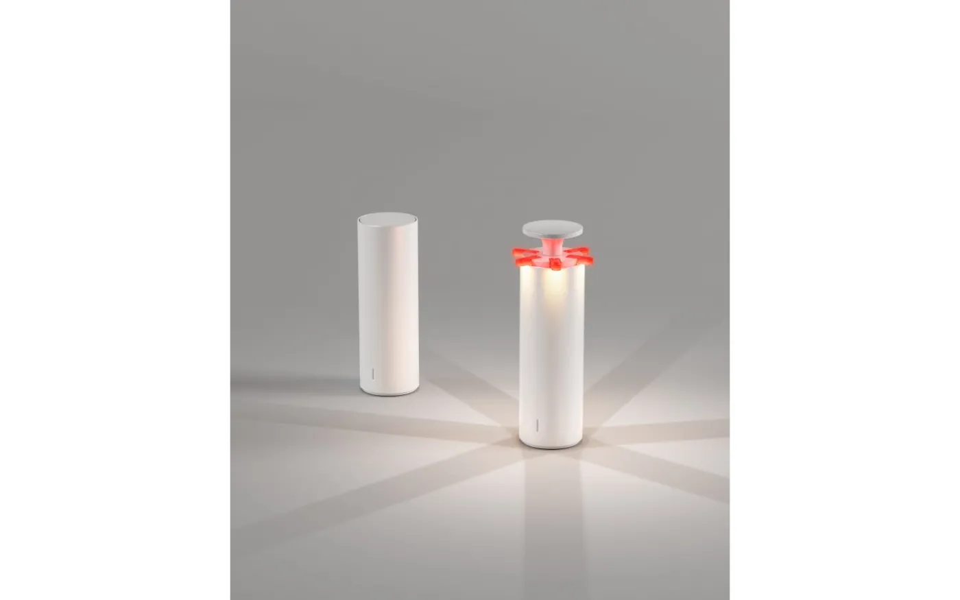 Firework Batterilampa 24cm 3000K Vit/Röd