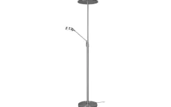 Franklin Golvlampa LED uplight borstad stål