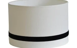 Galaxy Cylinder Lampskärm Ø25cm Offwhite Black Ribbon