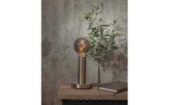 Glans Bordslampa 17cm Borstat stål