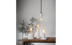 Glans Bordslampa 8,5cm Vit