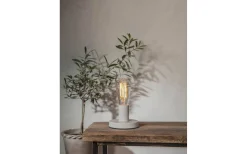 Glans Bordslampa 8,5cm Vit