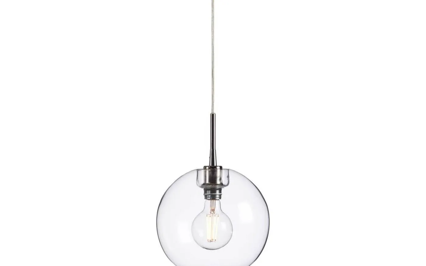 Gloria Upphäng E27 Krom/Transparent