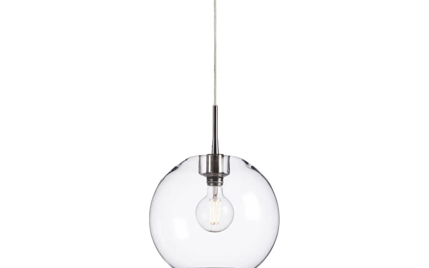 Gloria Upphäng E27 Krom/Transparent