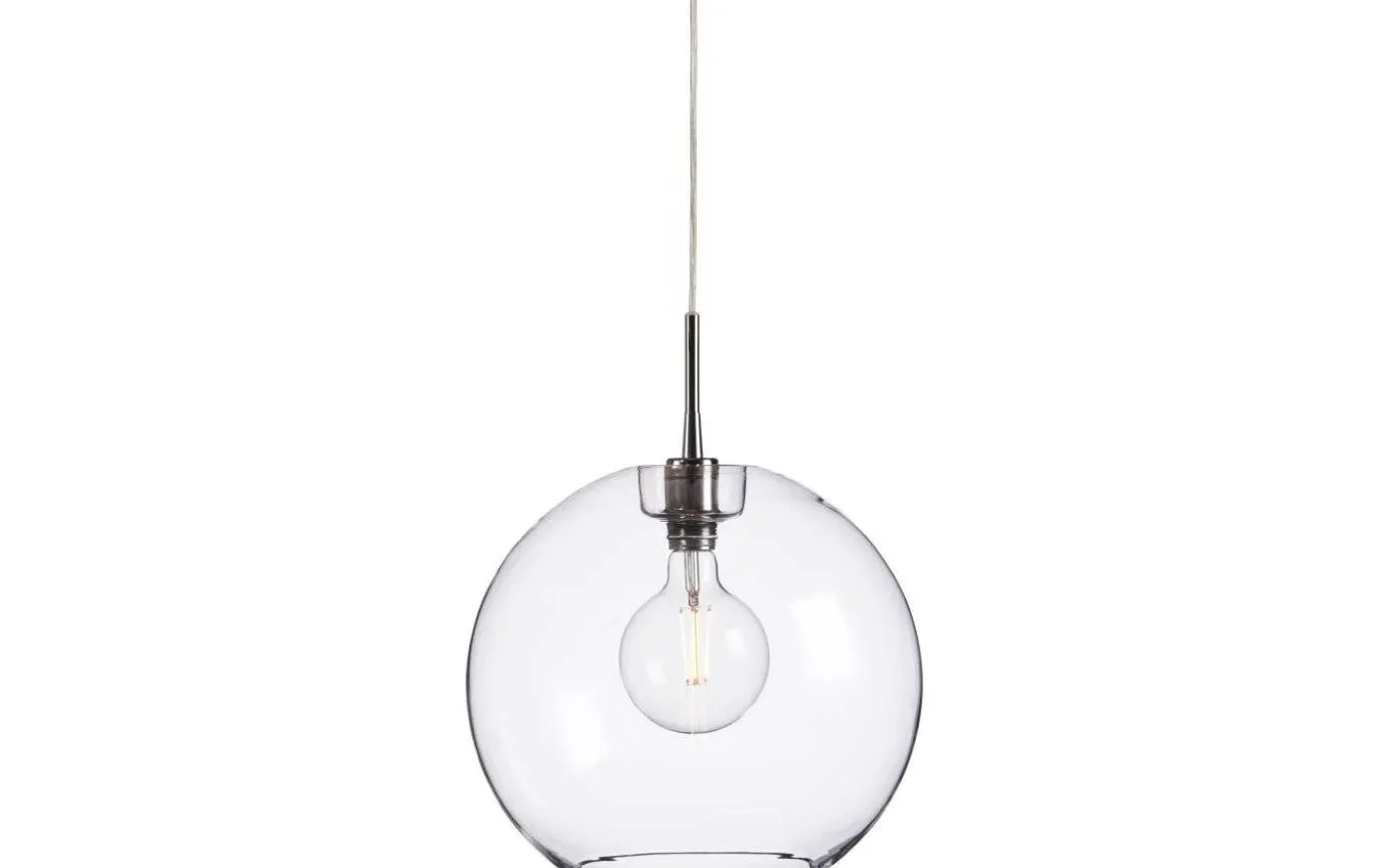 Gloria Upphäng E27 Krom/Transparent