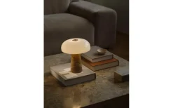 Glossy Mini Bordslampa 24cm Beige