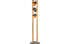 Golvlampa Bell 3xE14 antik stål