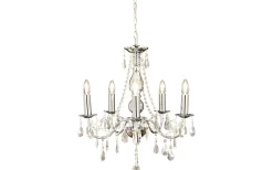 Granville Kristallkrona 5L 50cm Krom