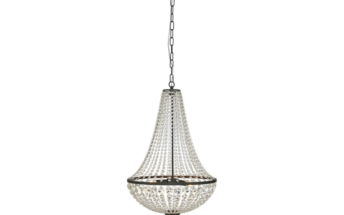 Gränsö Kristallkrona Svart 50 cm