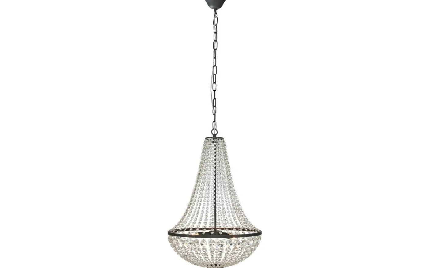 Gränsö Kristallkrona Svart 50 cm
