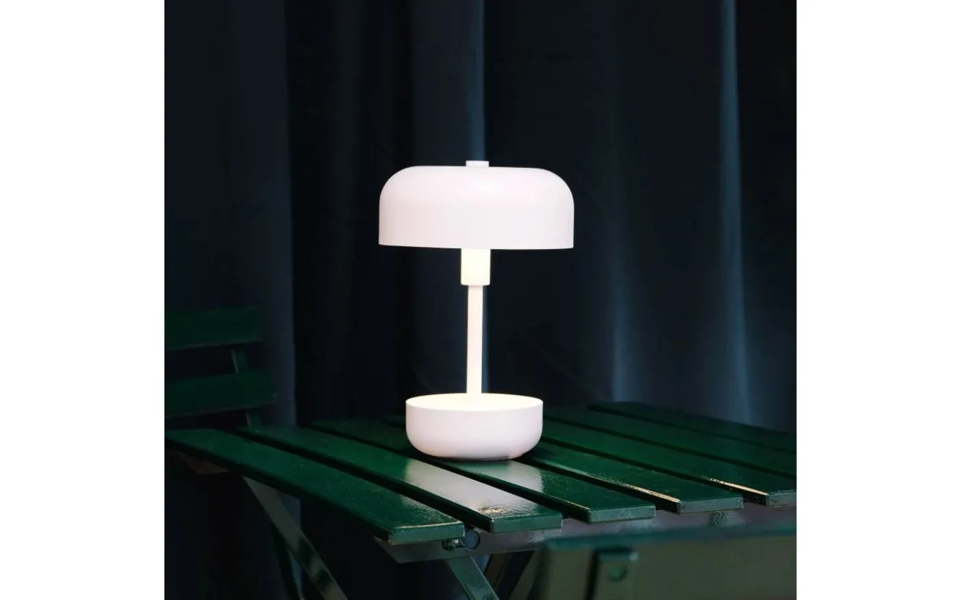 Haipot Uppladdningsbar Bordslampa 26cm LED 3000K 3W Vit IP44