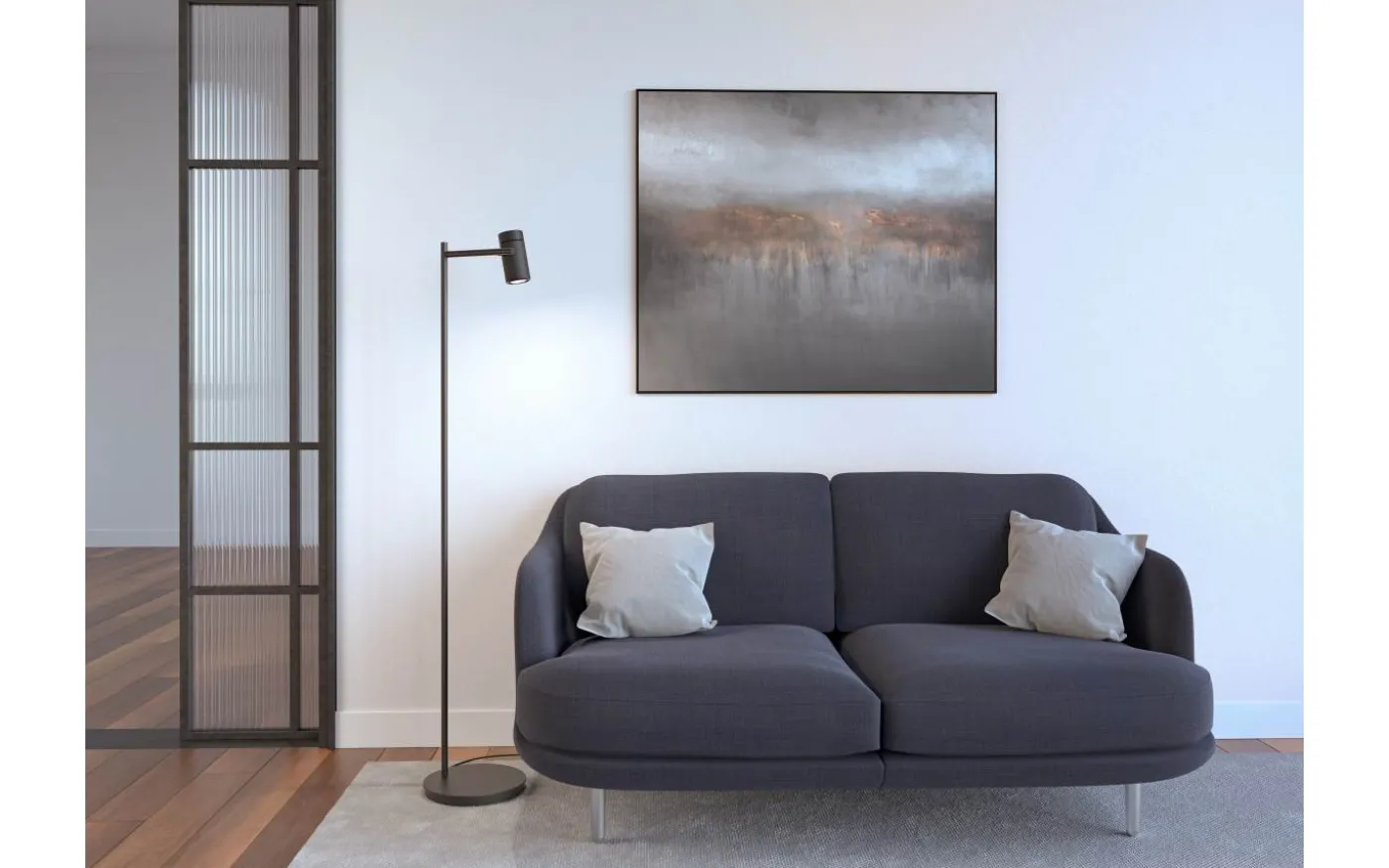 Holder Golvlampa 138cm Svart
