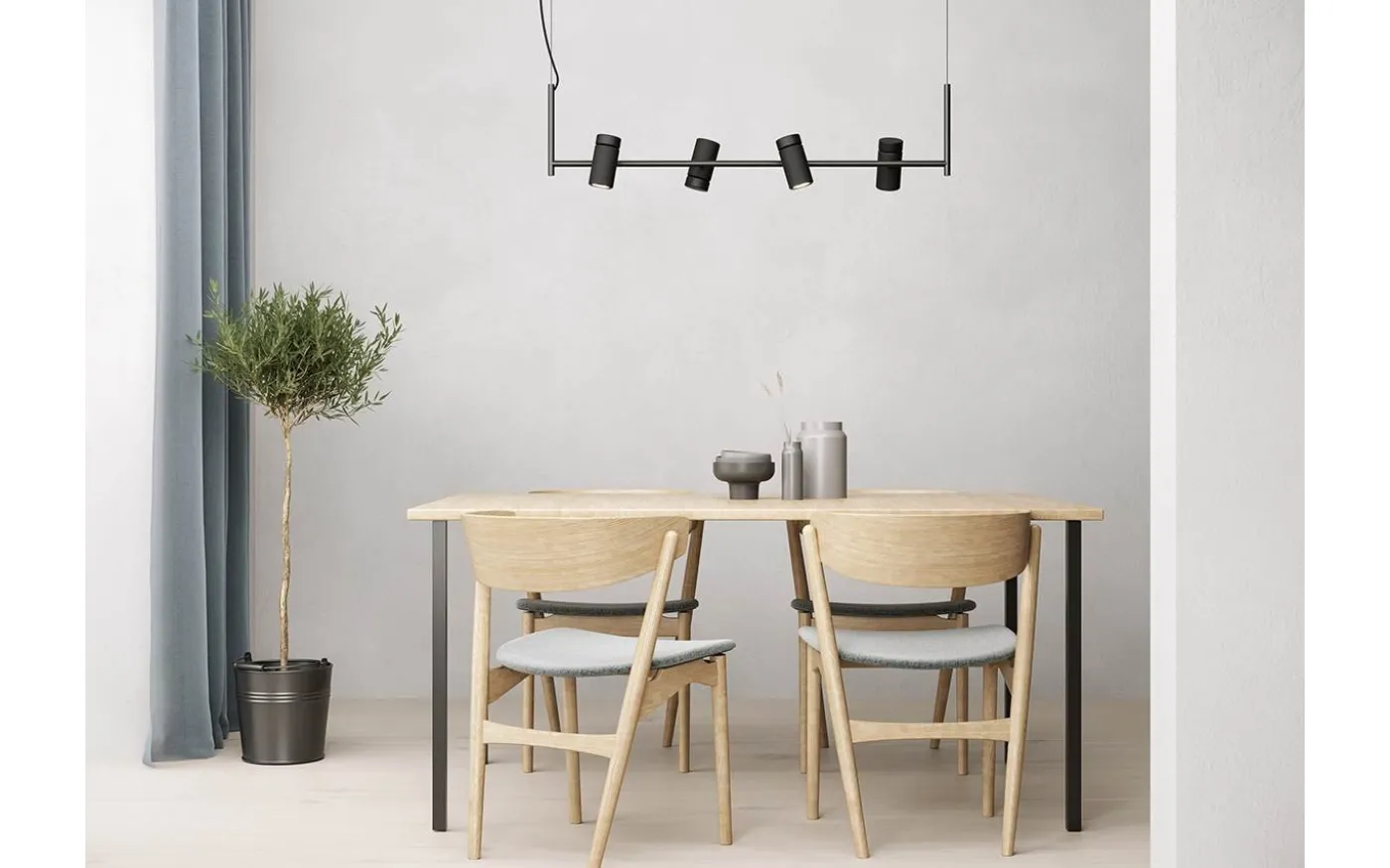 Holder Taklampa 101,5cm Svart
