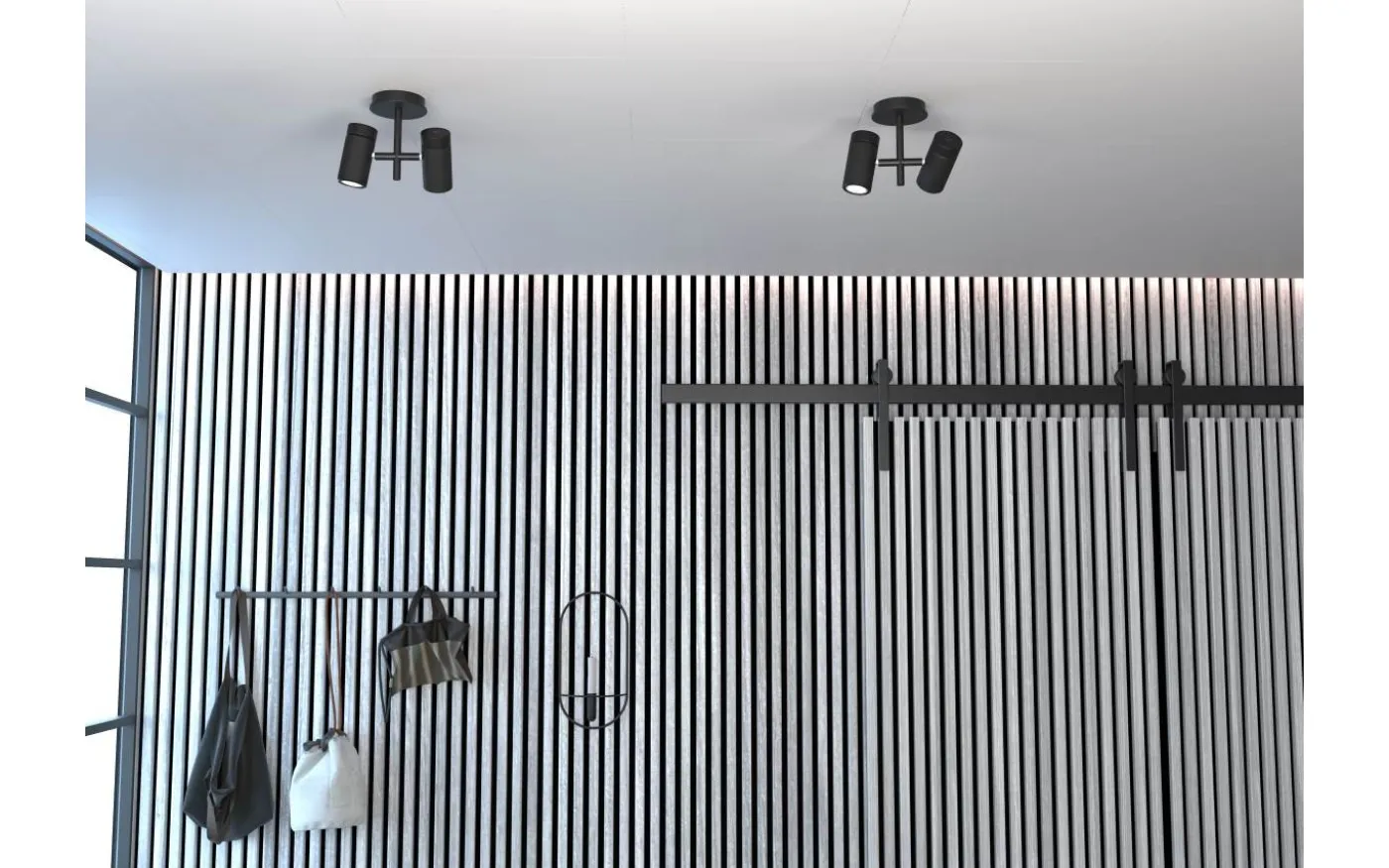 Holder Takspotlight 2L Svart