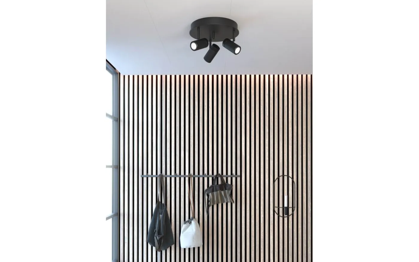 Holder Takspotlight 3L Svart