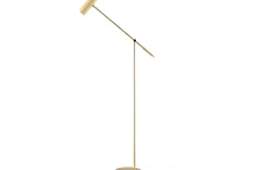 Hubble Read Golvlampa 140cm Borstad Mässing