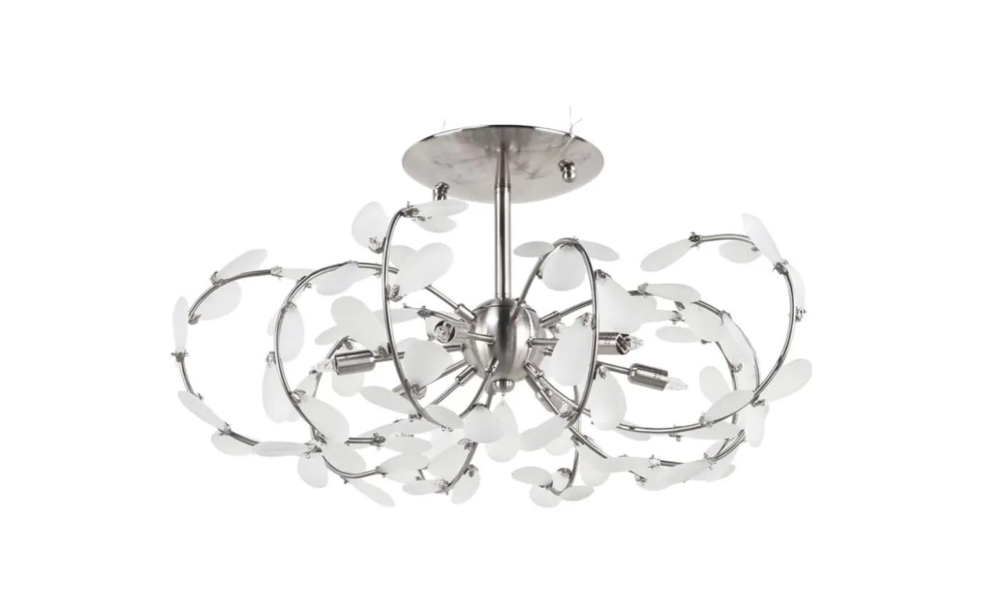 Leaf Plafond 60cm Nickel
