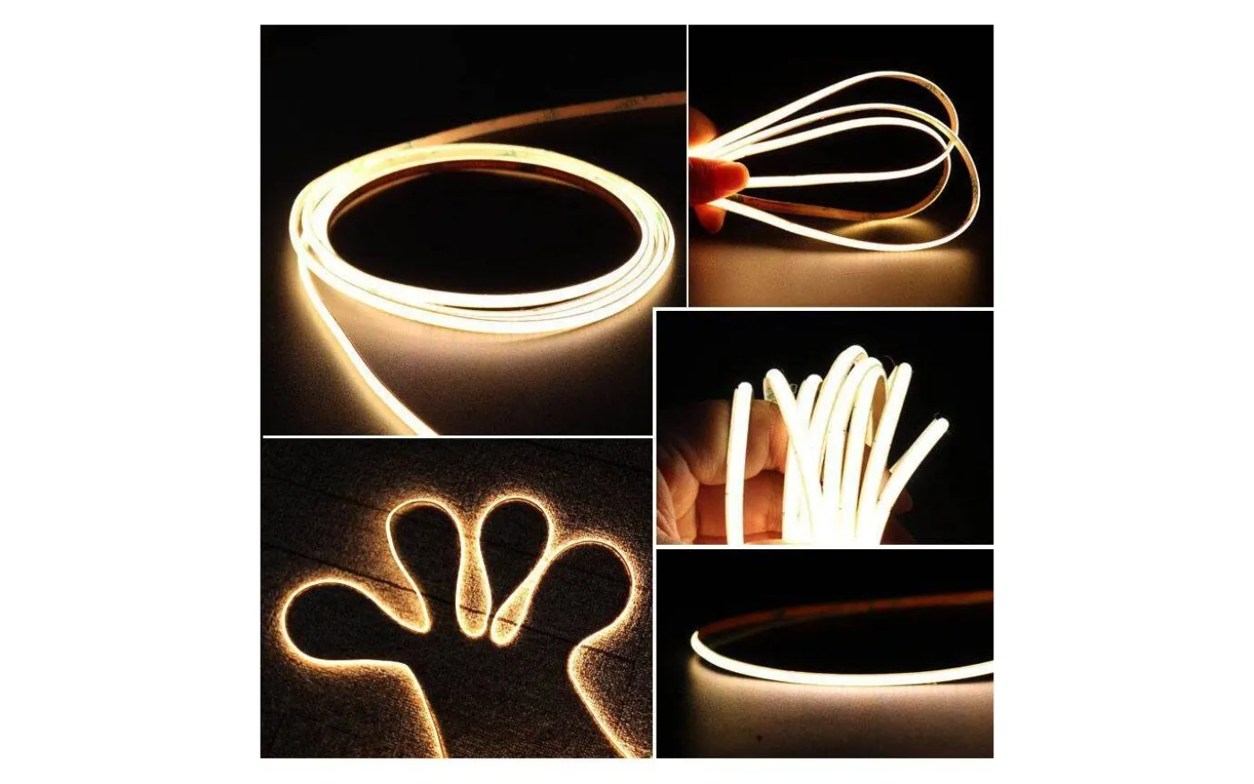 LEDstrip 12V 5m COB 3000K 5W/m