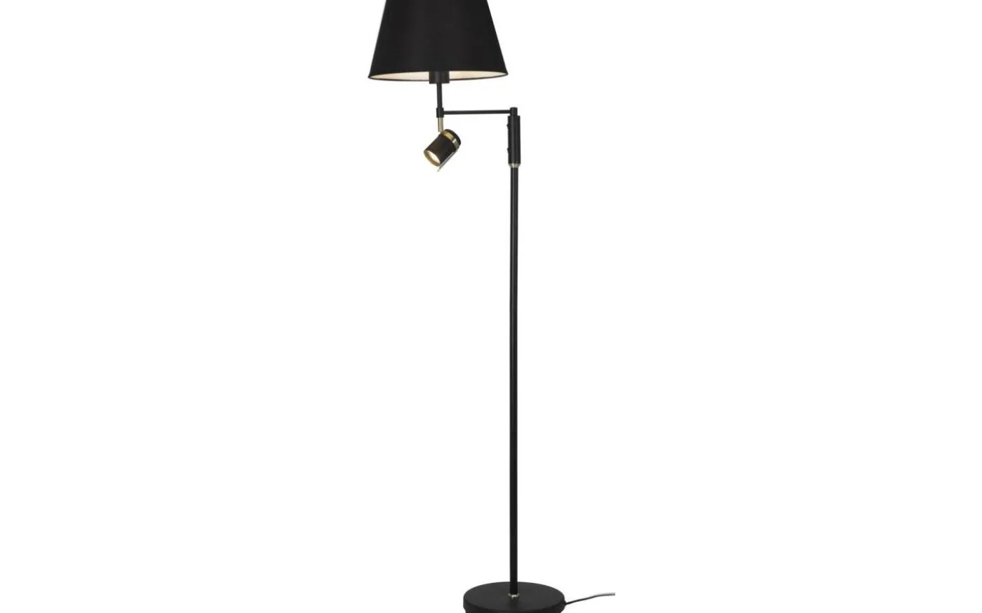 Libra 2L Golvlampa 155cm Svart/Mässing