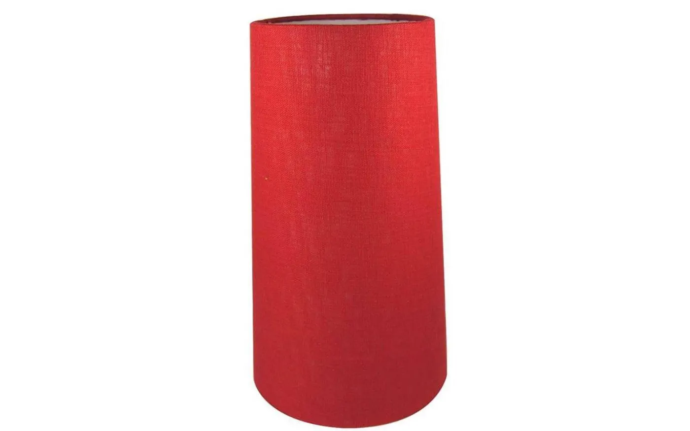 Linne Lampskärm Cylinder Ø16cm Röd