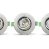 Lisa 230V Spotlight 3000K 5,5W 3-pack Borstad Stål IP65
