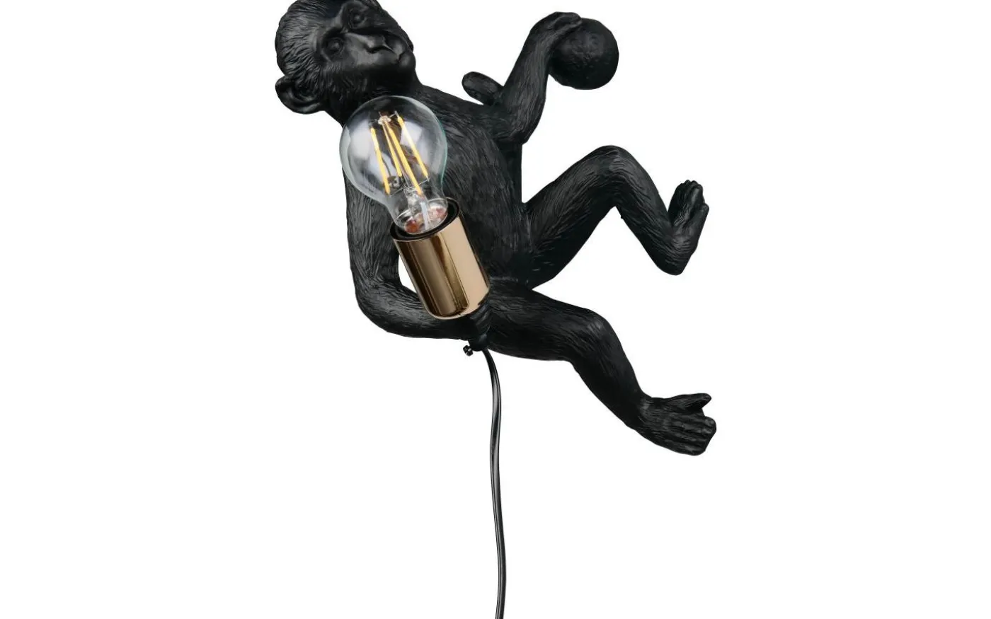 Louy Vägglampa E27 svart