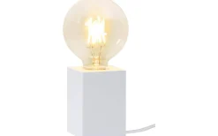 Lys Bordslampa E27 10cm Vit