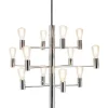 Manola Takkrona 60cm LED 12x2,5W Krom