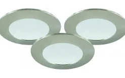 MD-232 Downlight 3000K 3x10W, Satin 230V IP44 3-Pack