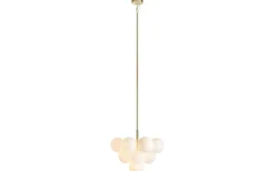 Merlot Taklampa Mässing/Opal 56cm