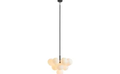 Merlot Taklampa Svart/Opal 56cm
