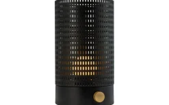 Mesh Uppladdningsbar Lykta 20cm LED 2700K Svart/Mässing