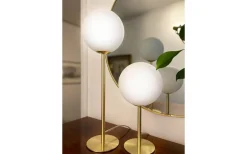 Molekyl Bordslampa 27cm Mässing/Opal