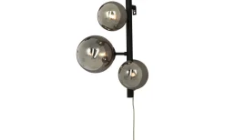 Molekyl Vägglampa Svart/Rök