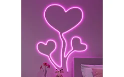 Neon LED-remsa 3m RGB+3000K Komplett Kit Vit
