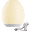 Oval Uppladdningsbar Nattlampa LED RGB+W 11cm