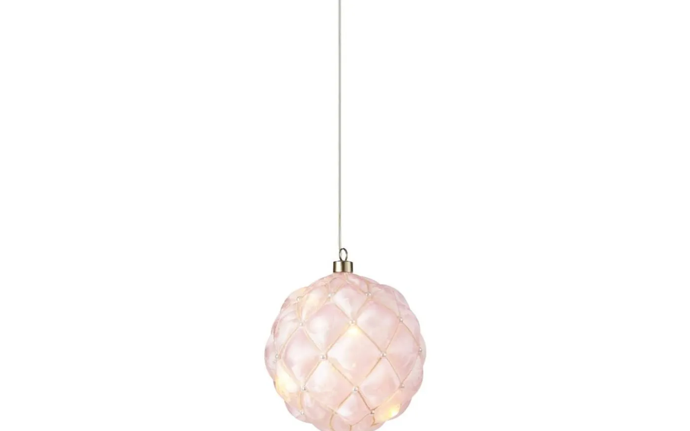 Pearl Batteridriven Dekoration 15cm Rosa