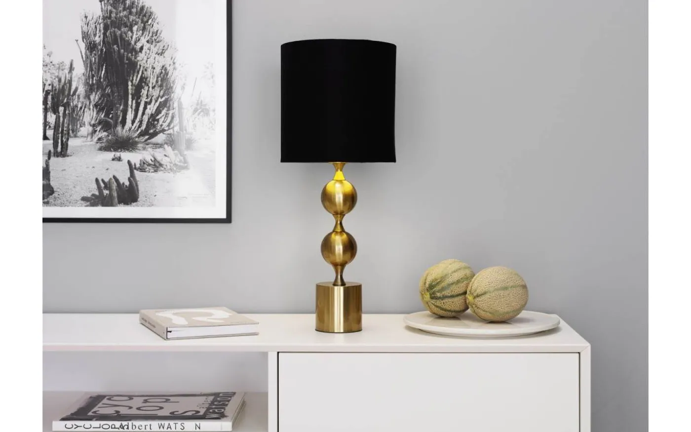 Prakt Bordslampa 60cm Mässing/Svart