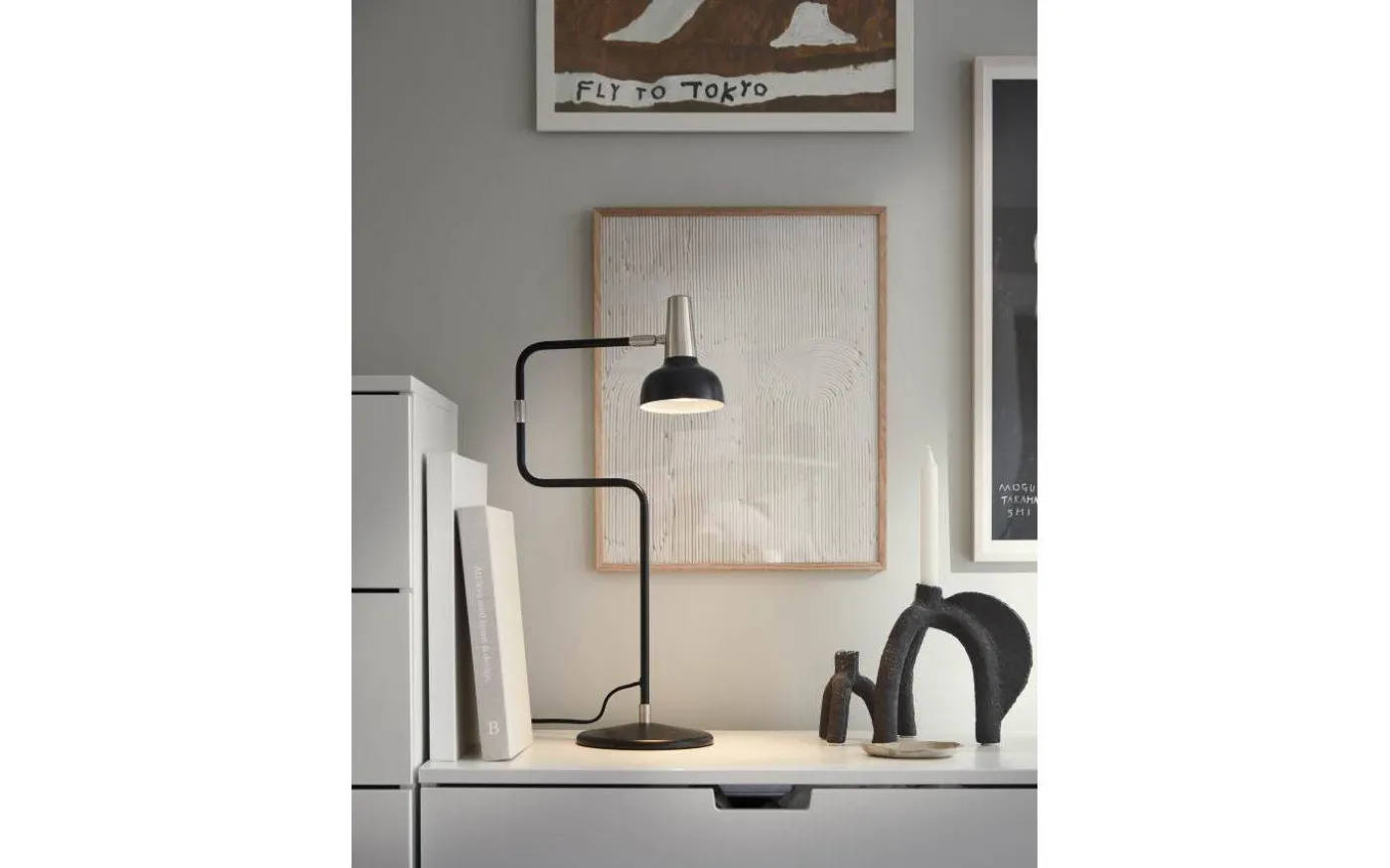 Ray Bordslampa 57cm Svart/Mässing