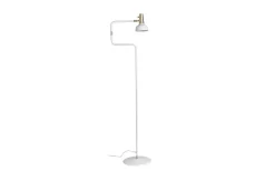 Ray Golvlampa 127cm Vit/Mässing