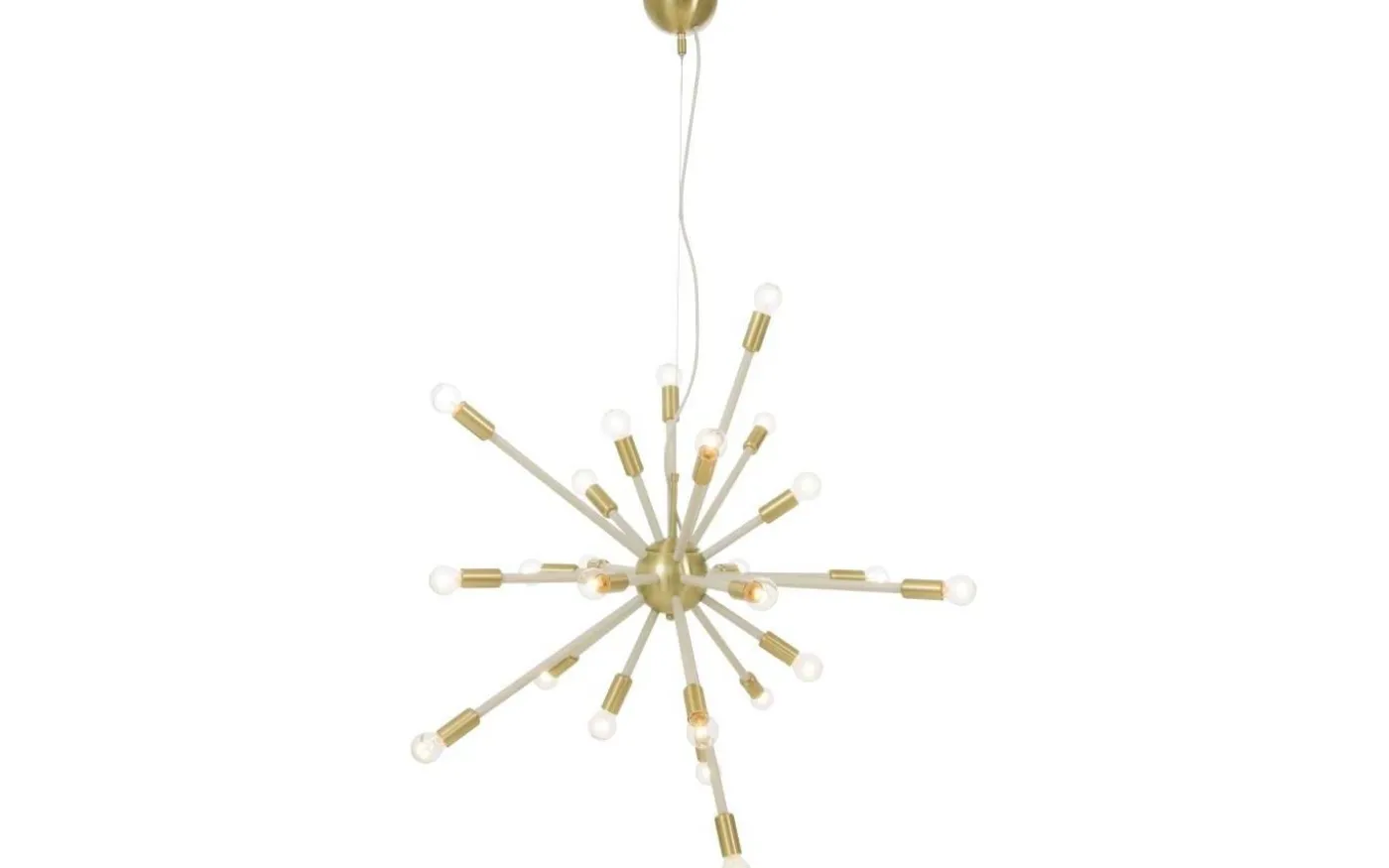 Ray Taklampa 90cm Vit/Mässing