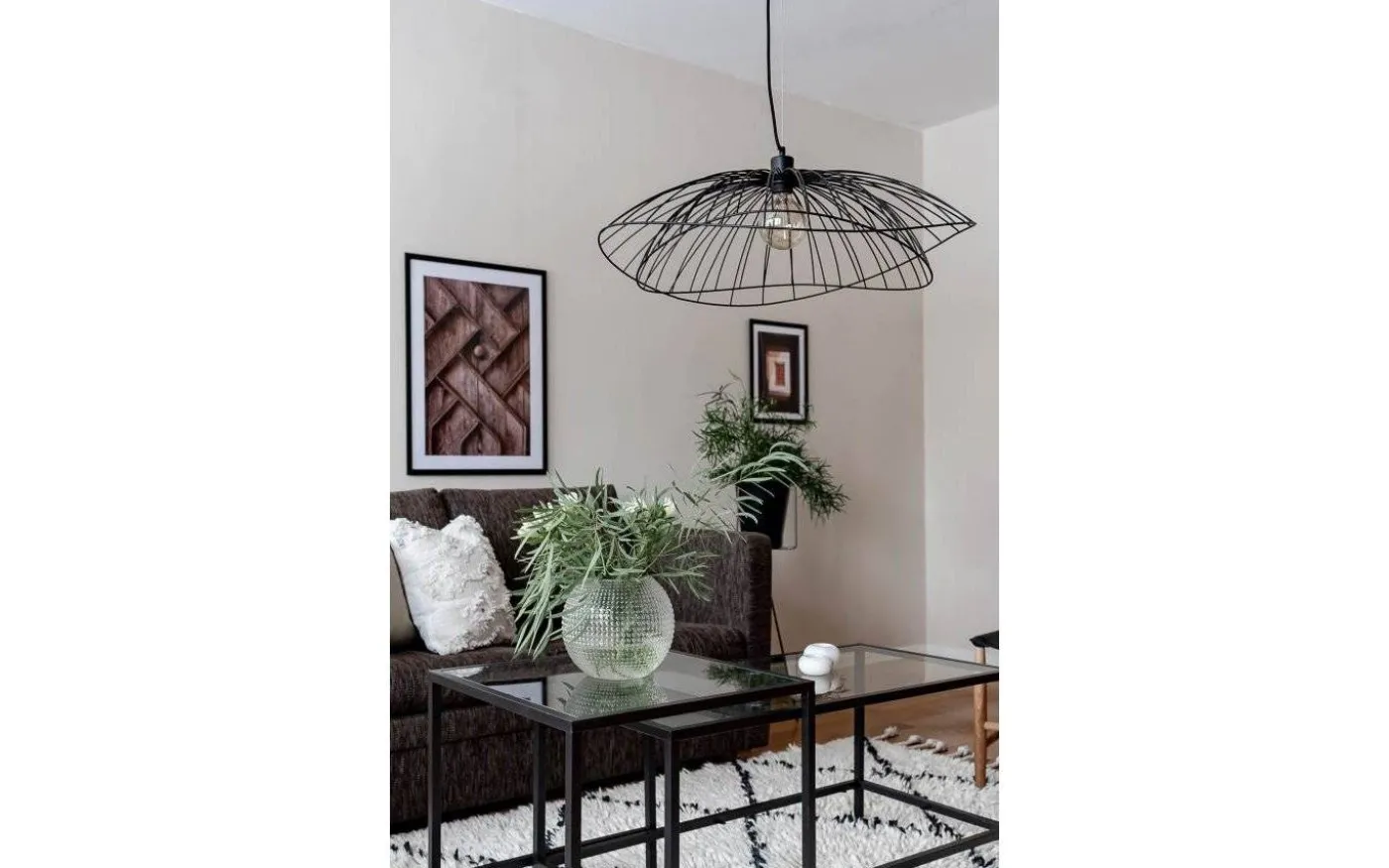 Ray Taklampa Svart 70cm